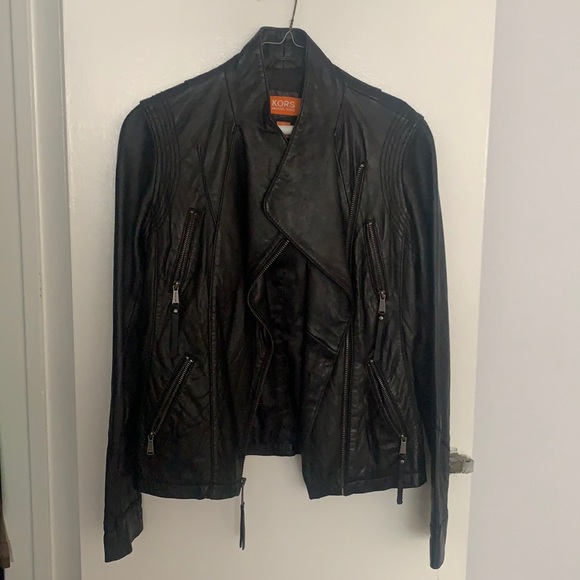 Michael Kors Leather Jacket - Picture 2 of 6